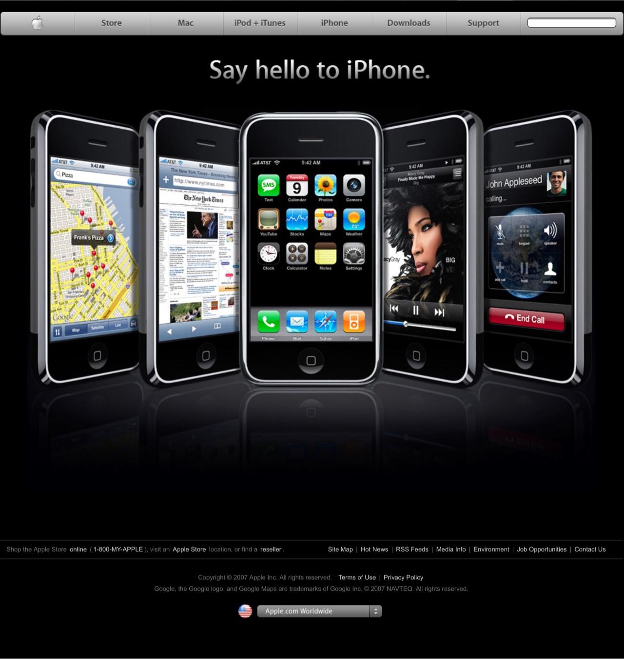 从苹果官网看 iphone 十年
