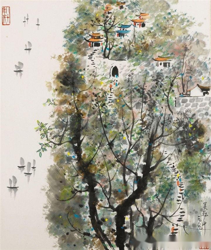 百位世界绘画大师之吴冠中,艺渡文化高清艺术作品图片集图库设计 - 知乎