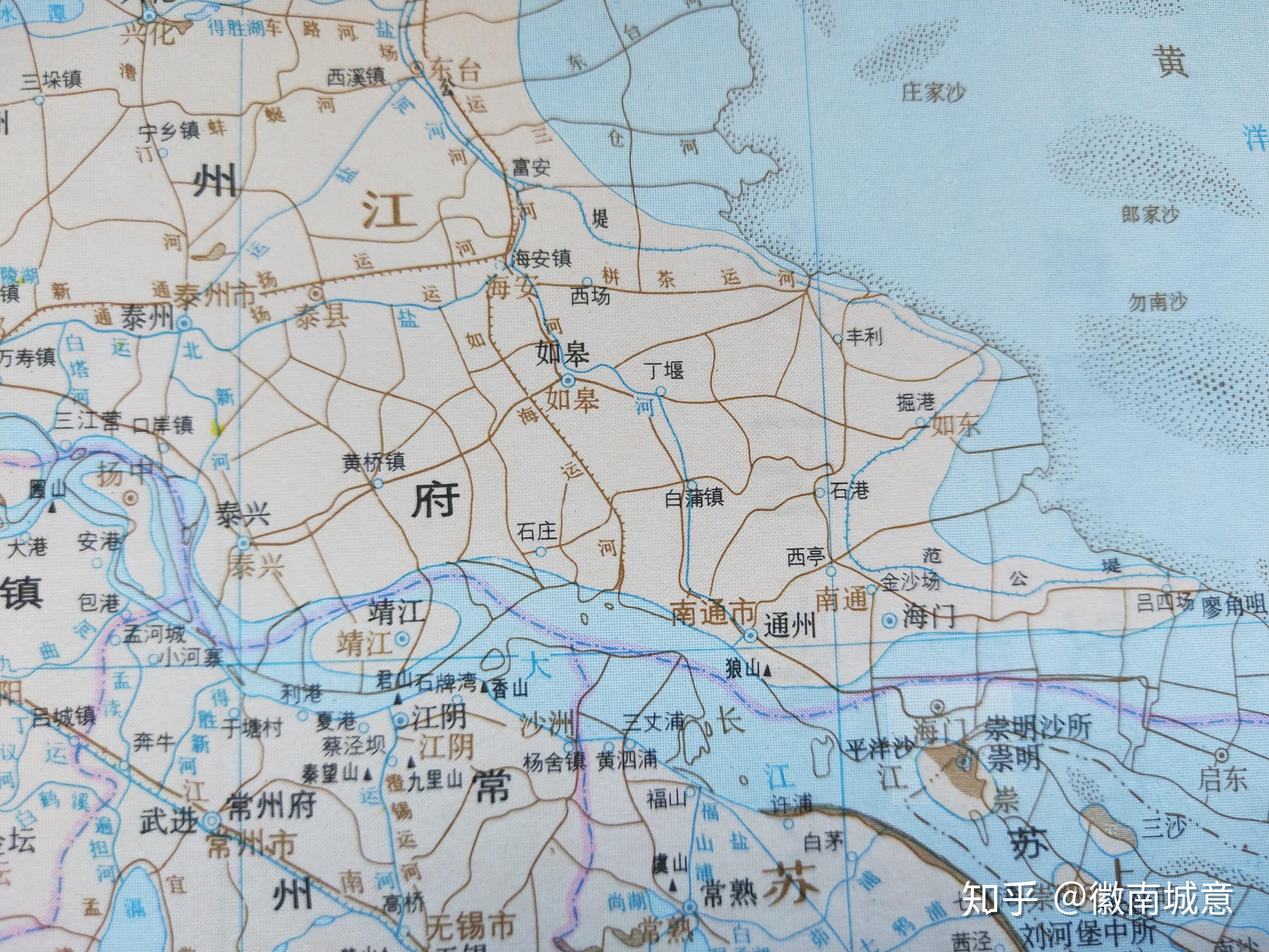 明代调整前代行省边界,南通属南直隶扬州府.