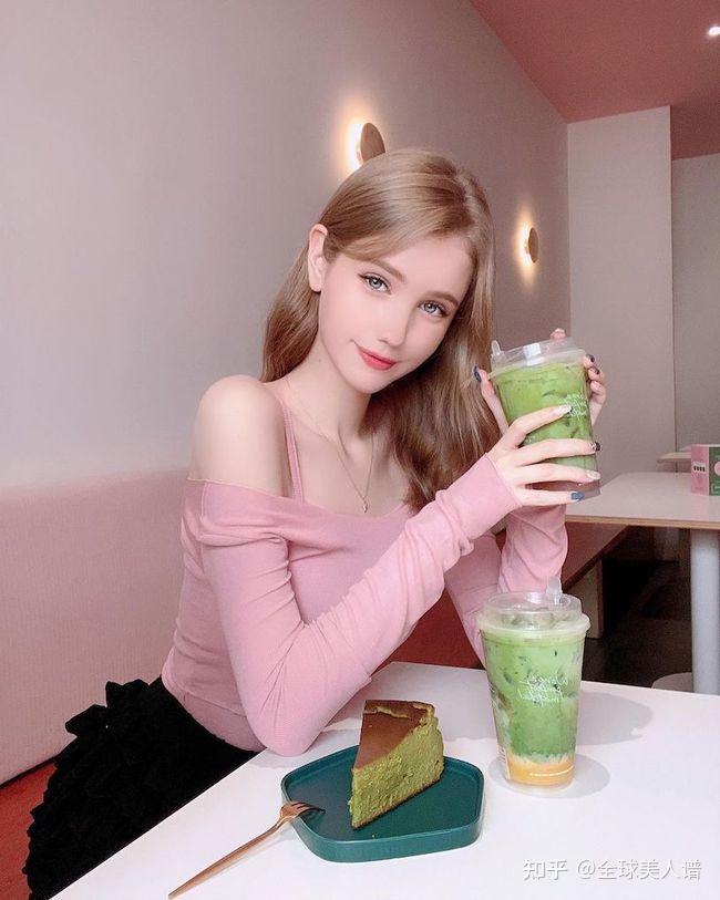 全球美人谱第四十六期金发碧眼的仙气混血正妹stella