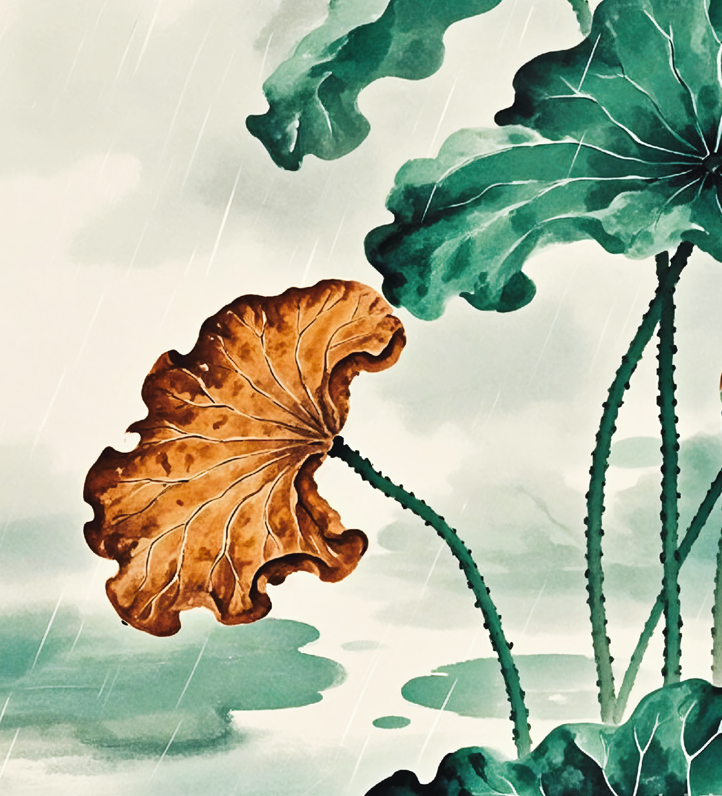 听了这句,贾宝玉提议以后不要清理荷叶了