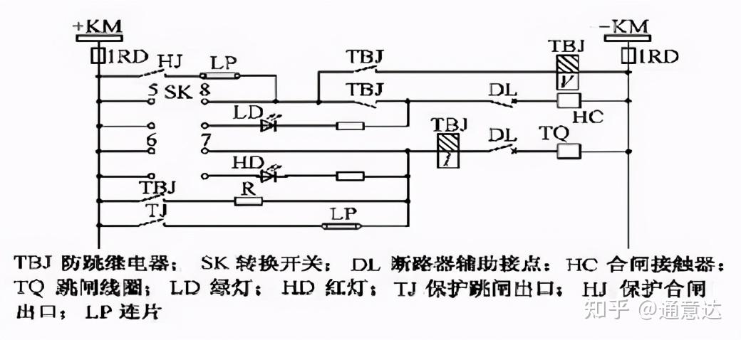 跳闸线圈接线图图片