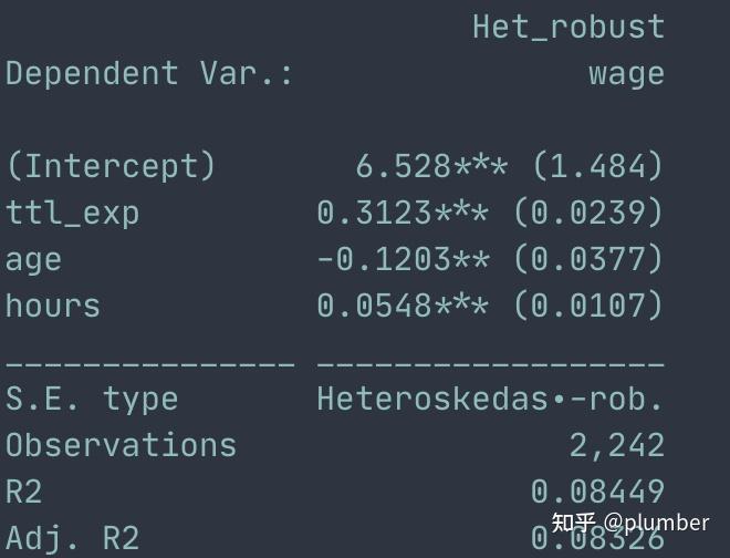 R语言中获得稳健标准误的几种方法 - 知乎