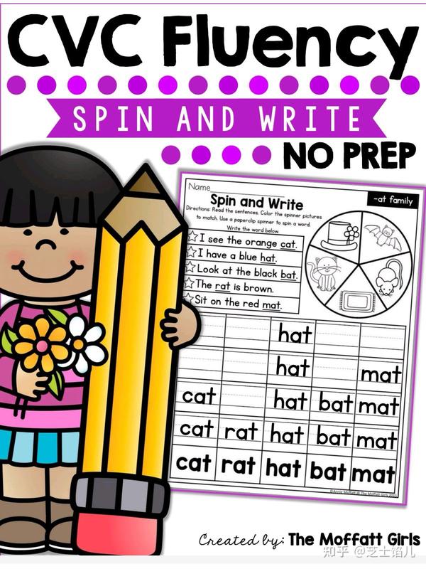 12个主题CVC单词自然拼读作业纸合集 - 知乎