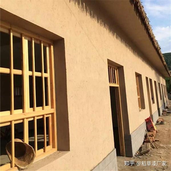 四川景区稻草漆施工案例效果图，民宿内墙稻草漆施工，仿泥巴漆稻草漆工艺 - 知乎