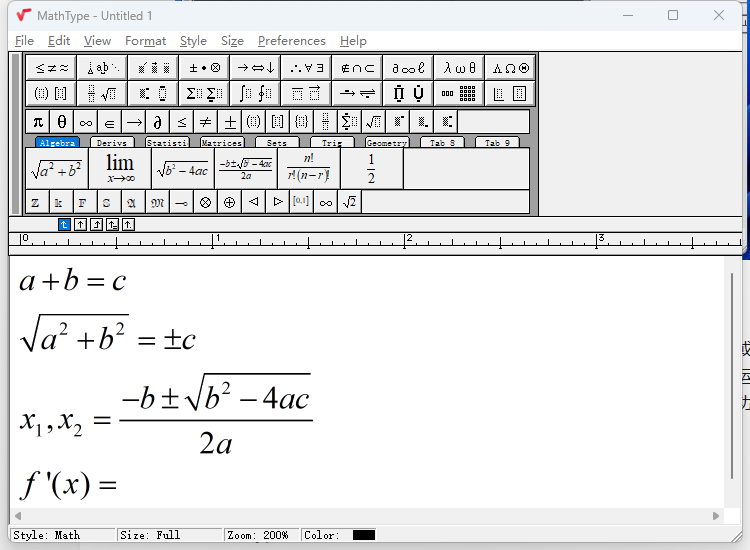  8 mathtype 