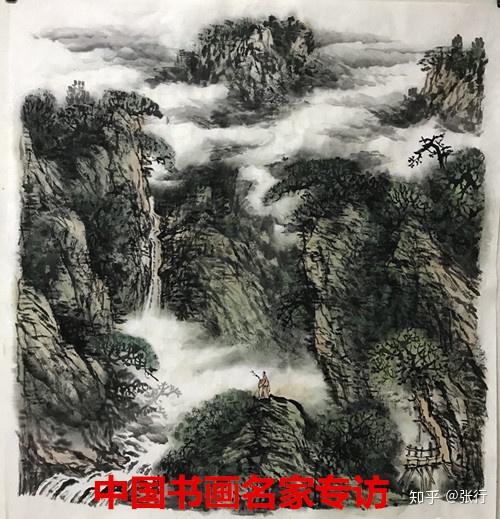 专访中国西安市山水画家萧军先生全媒体记者:张行方 高华芬萧军