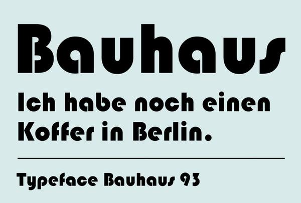 universal字体包豪斯在德绍时期的校舍大楼上面有着非常显赫的"