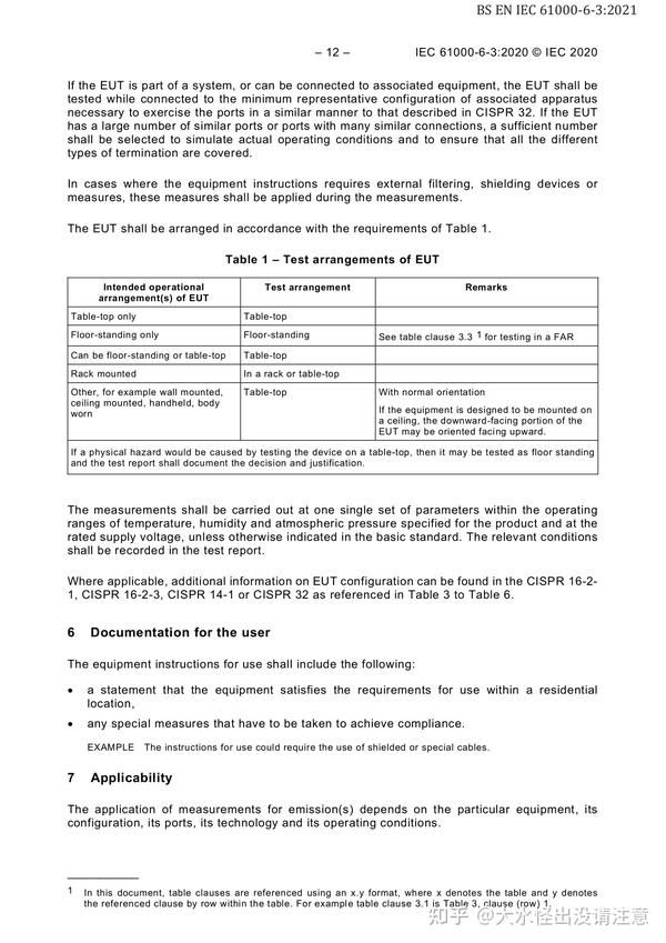 BS EN IEC 61000-6-3-2021 - 知乎