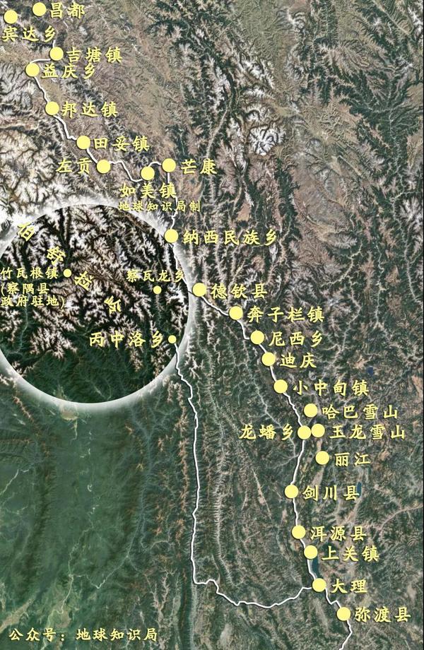 通路之前,察隅县领导要绕极远的路才能到达丙中洛