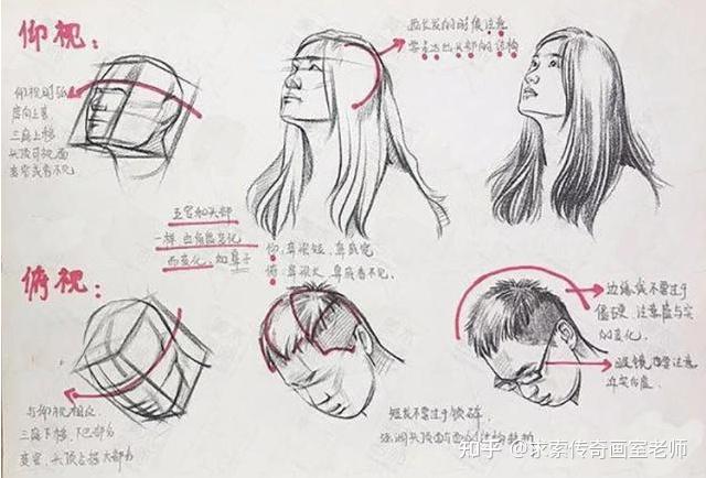 速寫乾貨頭部畫法詳解快收藏