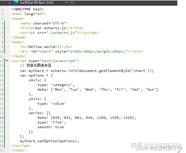 Qt+ECharts开发笔记（一）：ECharts介绍、下载和Qt调用ECharts基础柱状图Demo - 知乎