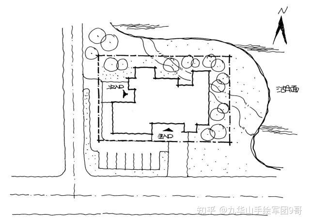 建築快題建築學考研快題方案之總平建築總平的設計表