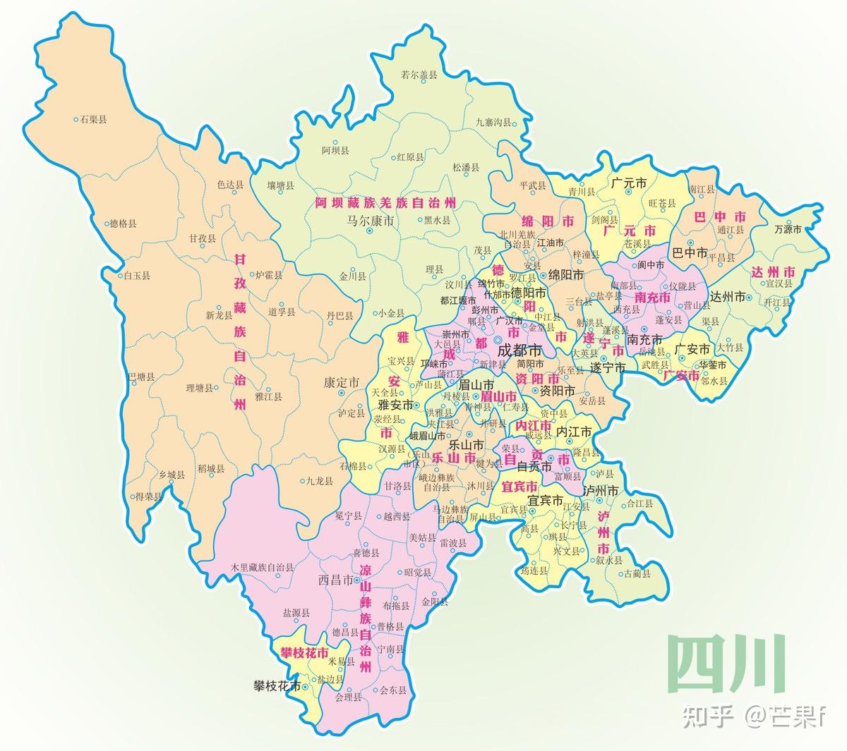 四川大凉山地图位置图图片