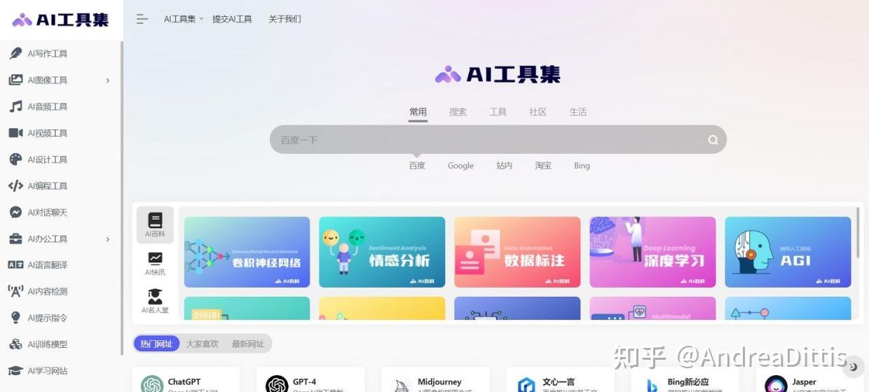 实用AI工具导航网站 - 知乎