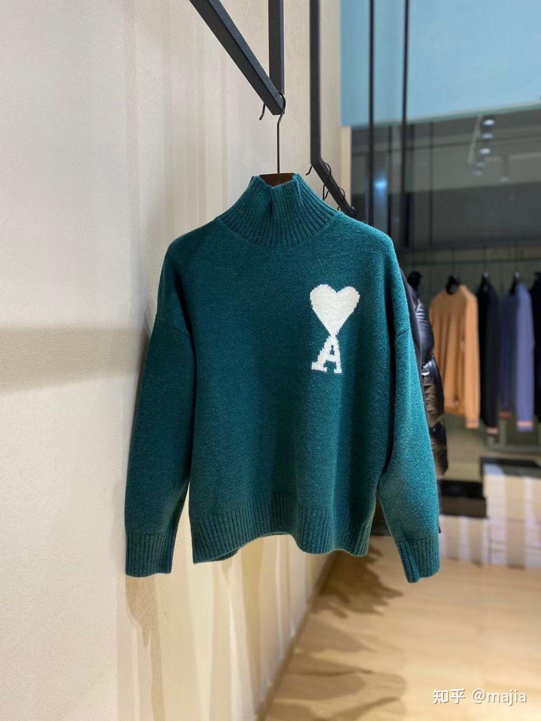 ami高领毛衣男款