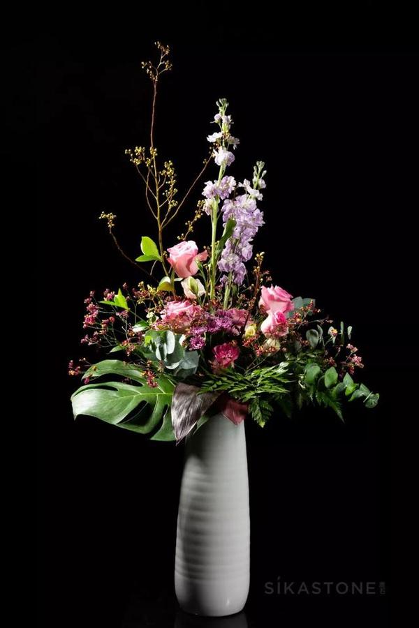 眉山窯　筒花入　康史作 眉山窯 筒花入 康史作