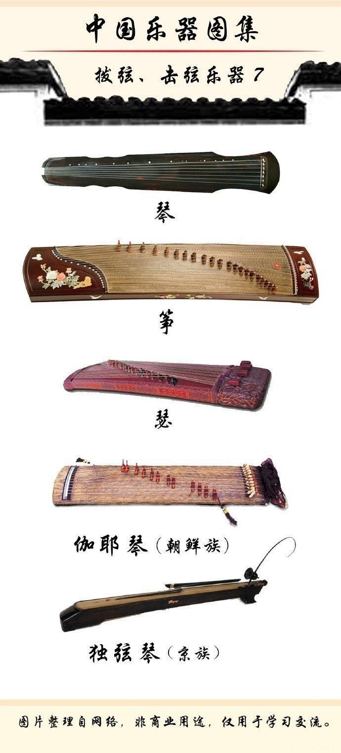 中国最全的拨弦,击弦类乐器图集,种类十分多!涨姿势了!