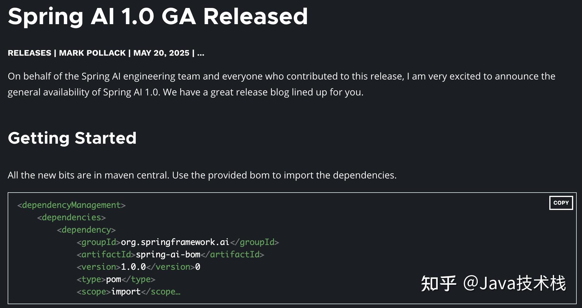 Spring ai 1 0 java 