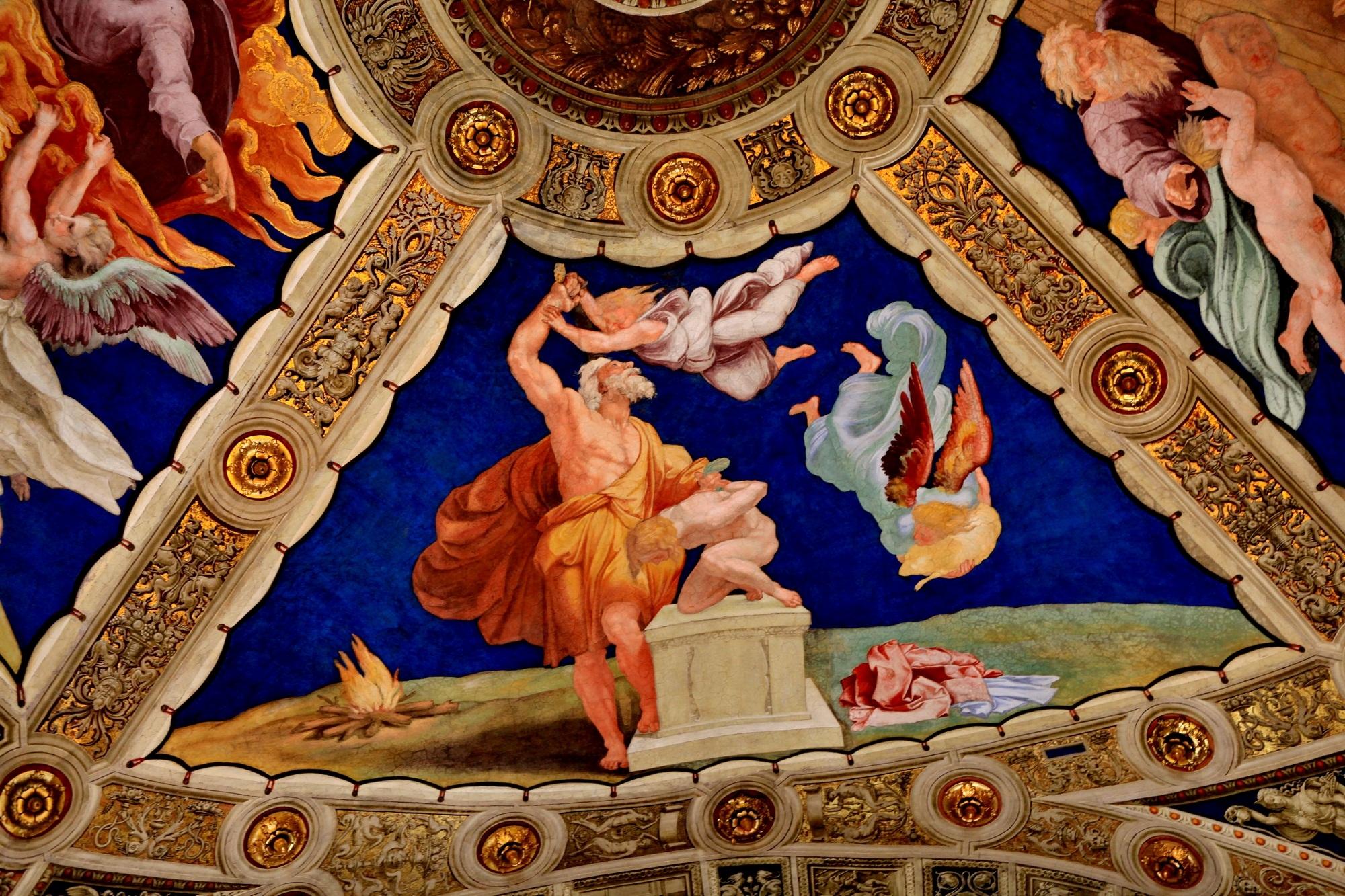 梵蒂冈博物馆(7)拉斐尔画室2 埃利奥多罗室壁画:埃利奥多罗被逐出圣殿