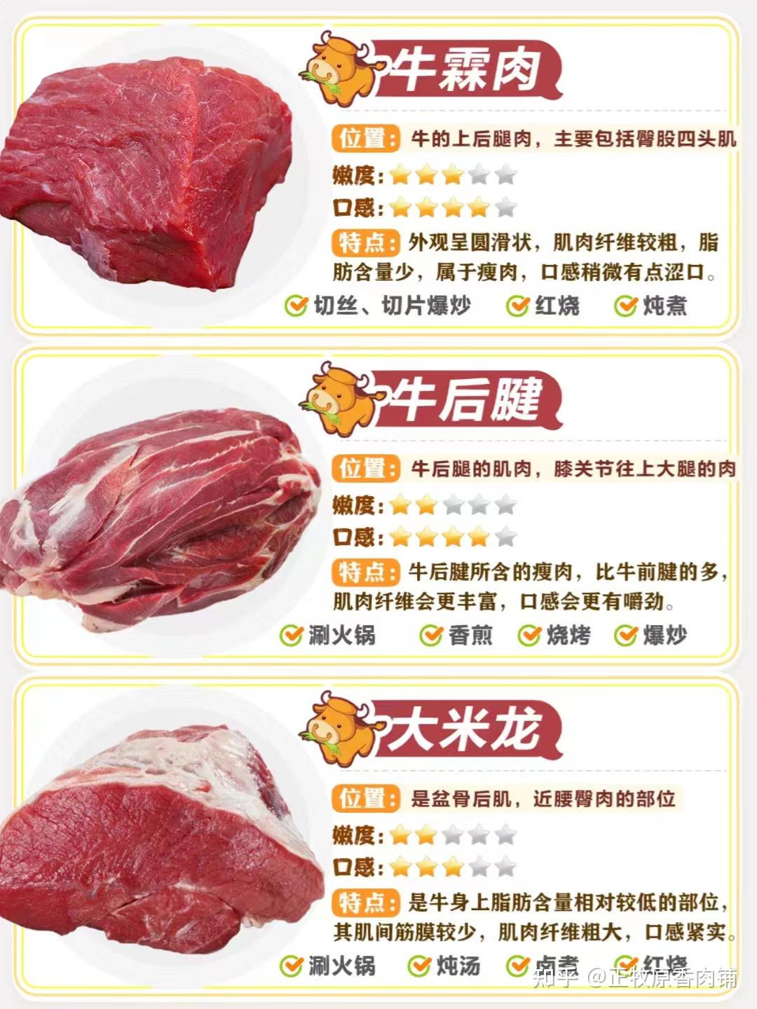 正牧牛肉篇|最全牛肉部位烹饪汇总 - 知乎