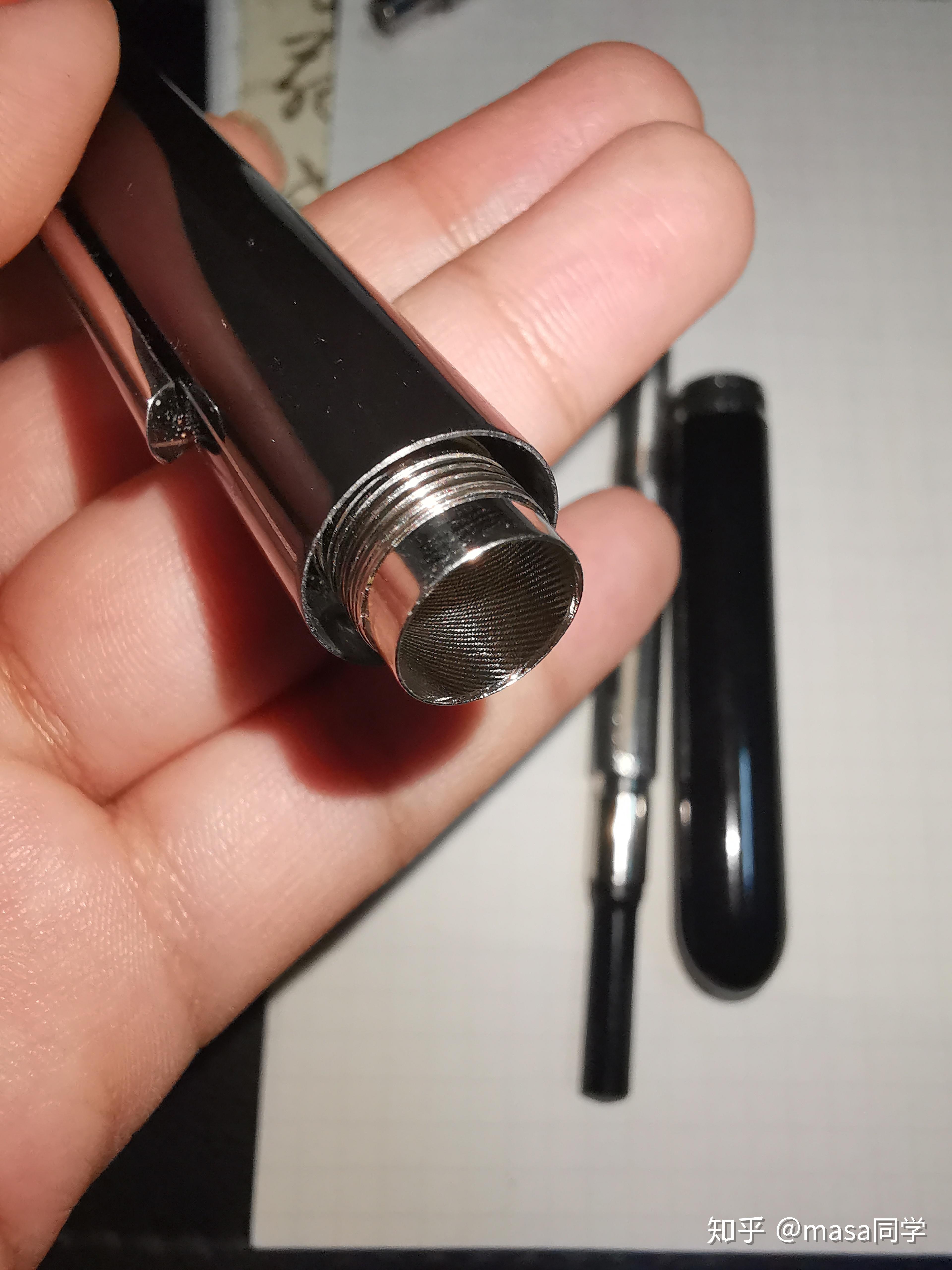 lamy焦点3钢笔高仿鸡尾lamy z52 镀膜黑尖的效果