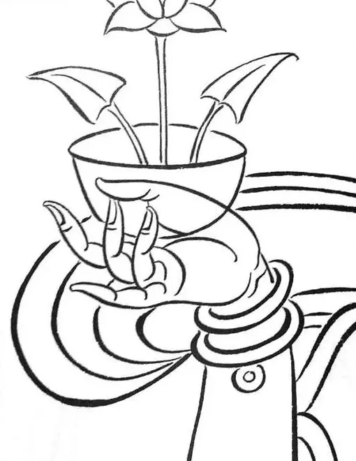 敦煌壁画中的佛手