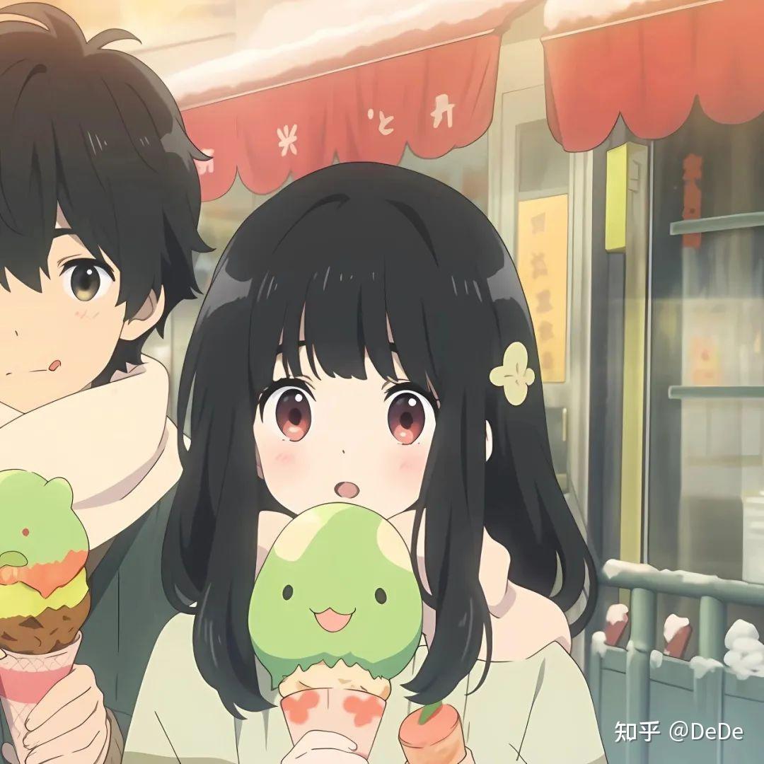 超甜的情侣头像