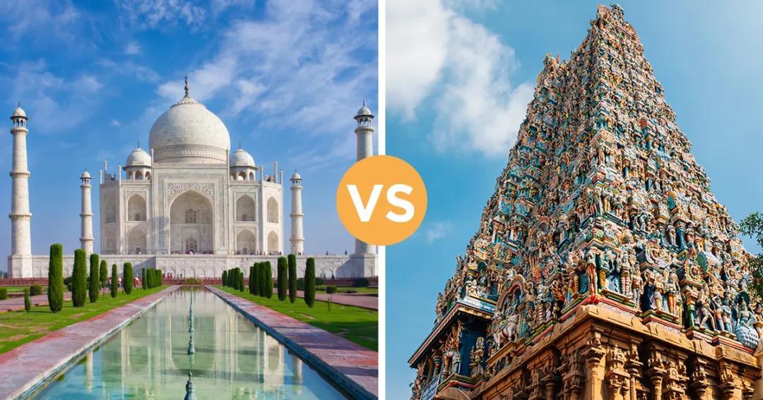 印度南北差异图片