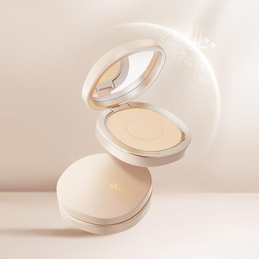 最终研发出这款清透防晒不假白,补妆同时可以补防晒的高倍防晒蜜粉饼