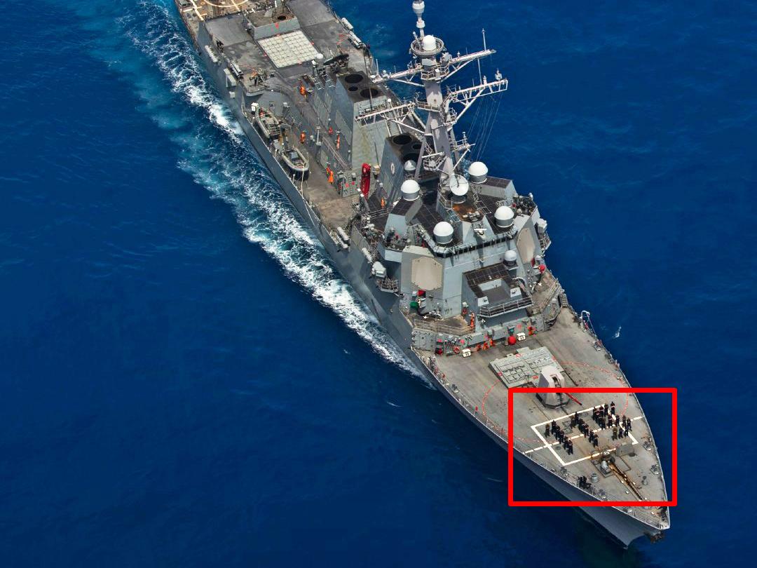 京唐港演习期间美驱逐舰在黄东海游荡