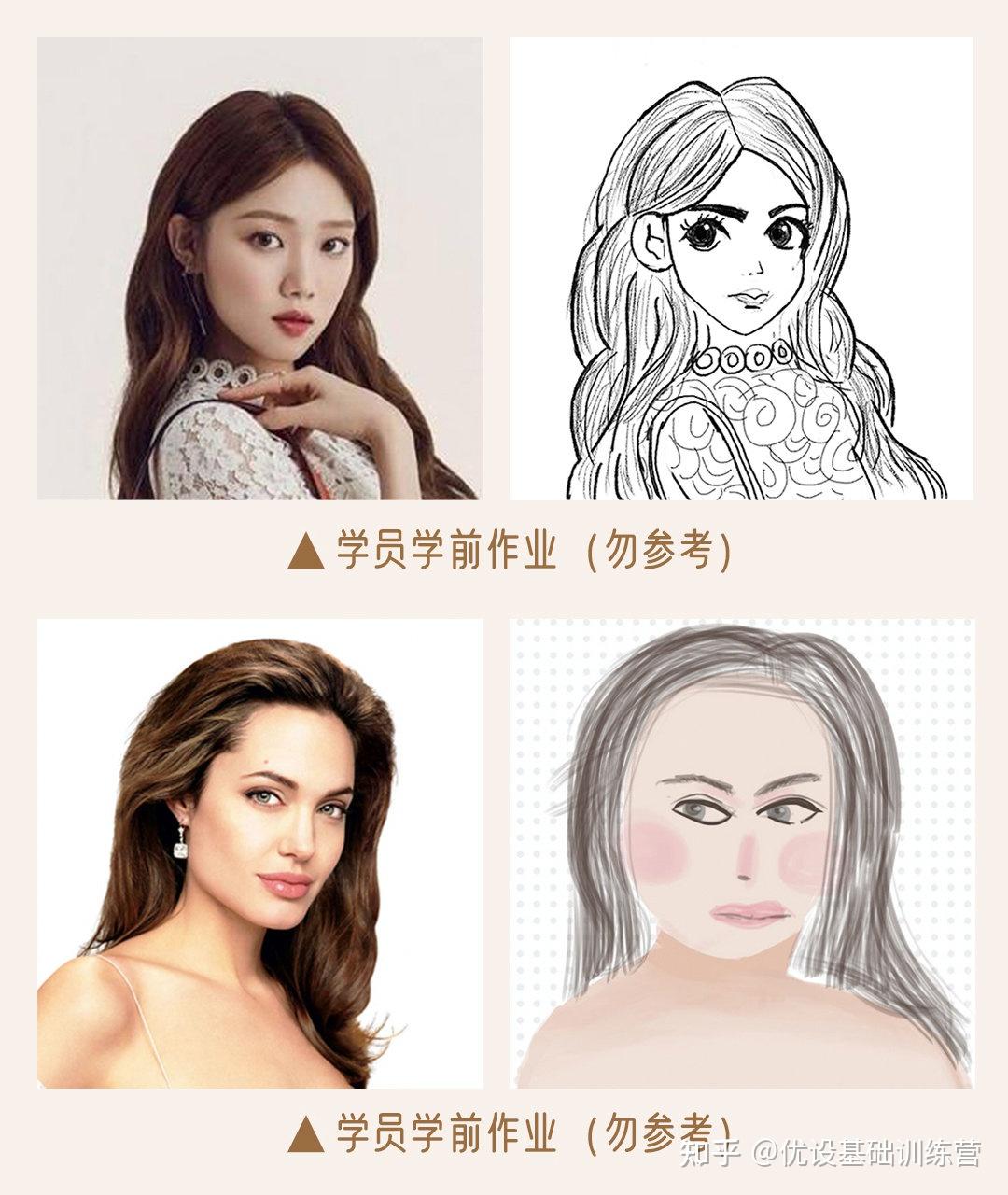 头发绘画技巧直发马尾大波浪板寸卷发飞机头4大口诀画出99%发型