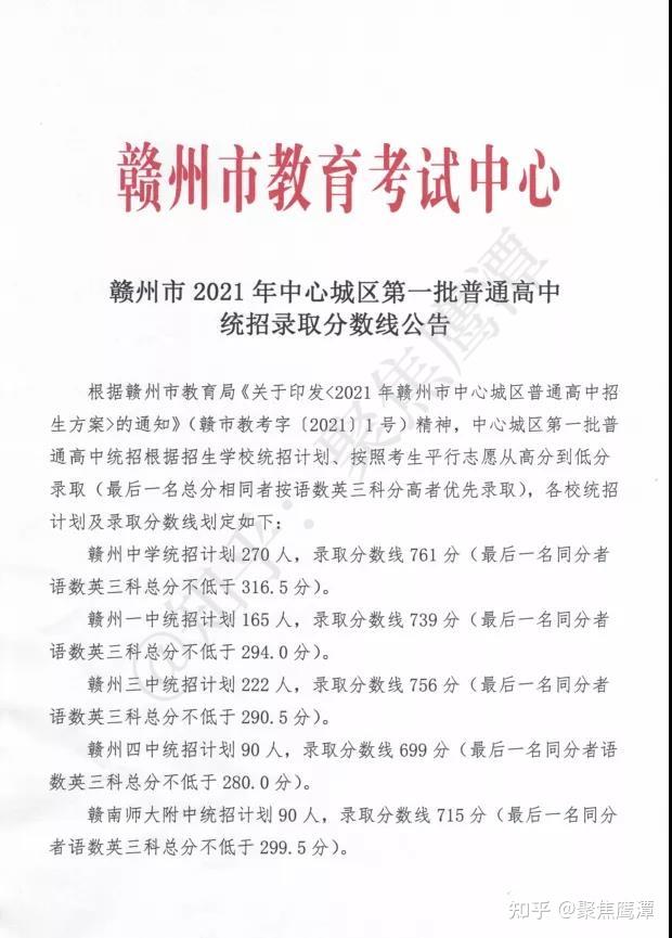 吉安市中考成绩已公布,录取分数线已公布2021年吉安市中考分数线:抚州