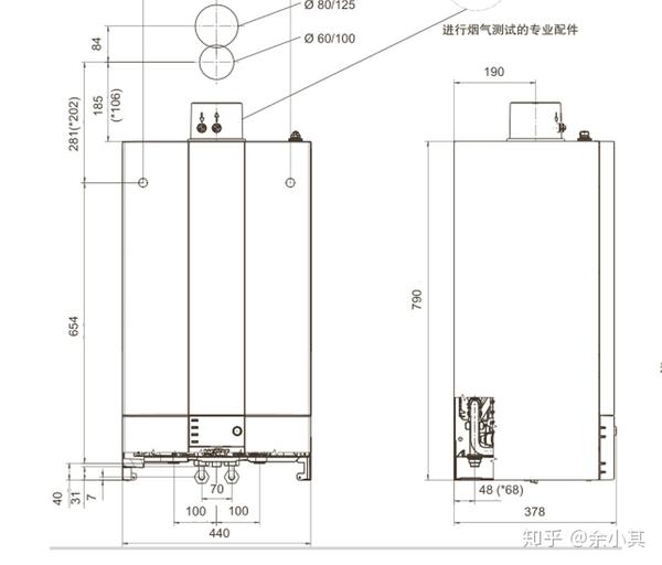 壁挂炉安装高度图片