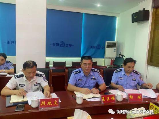 政治部夏葛桉主任一行4人,在市公安交警支队党委副书记,政委段政文