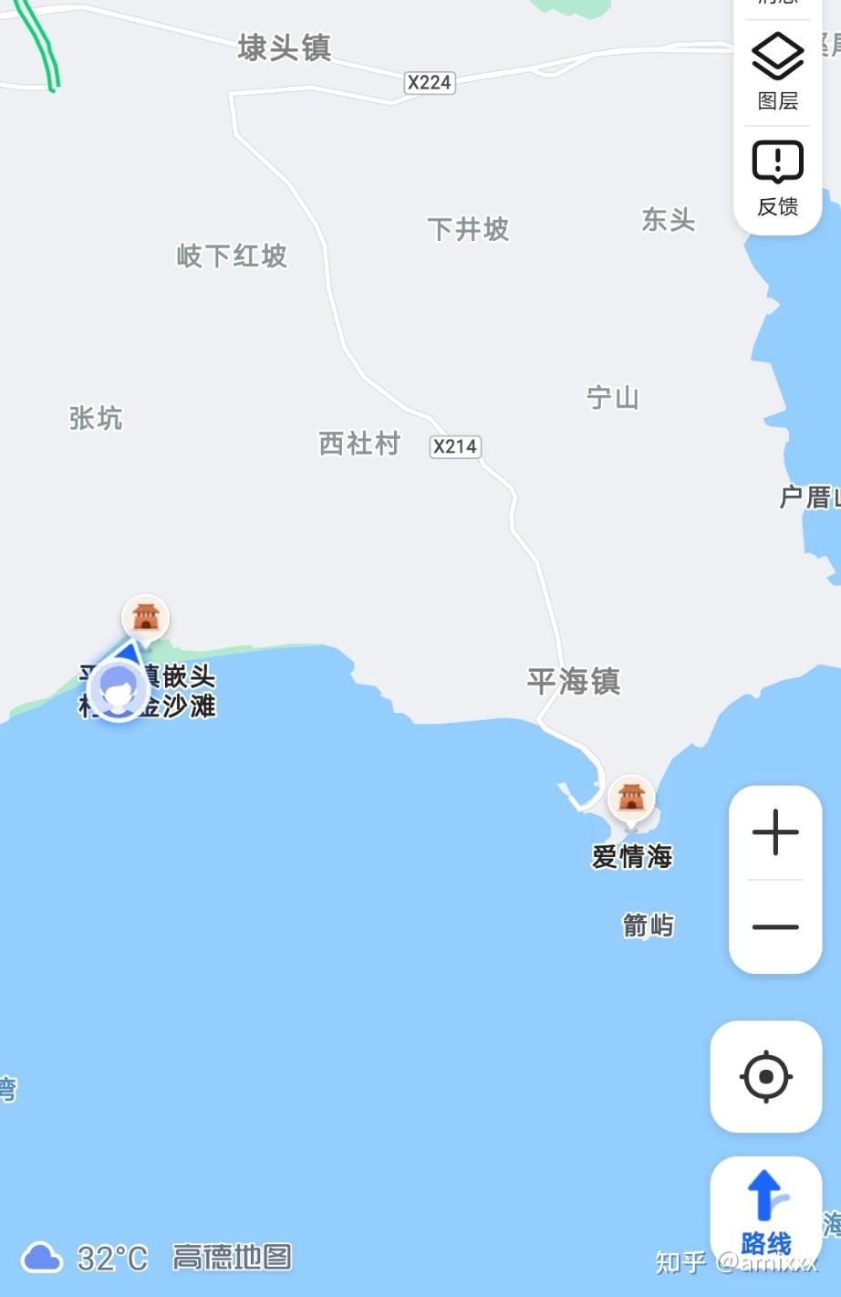 海边-平海镇嵌头村黄金沙滩