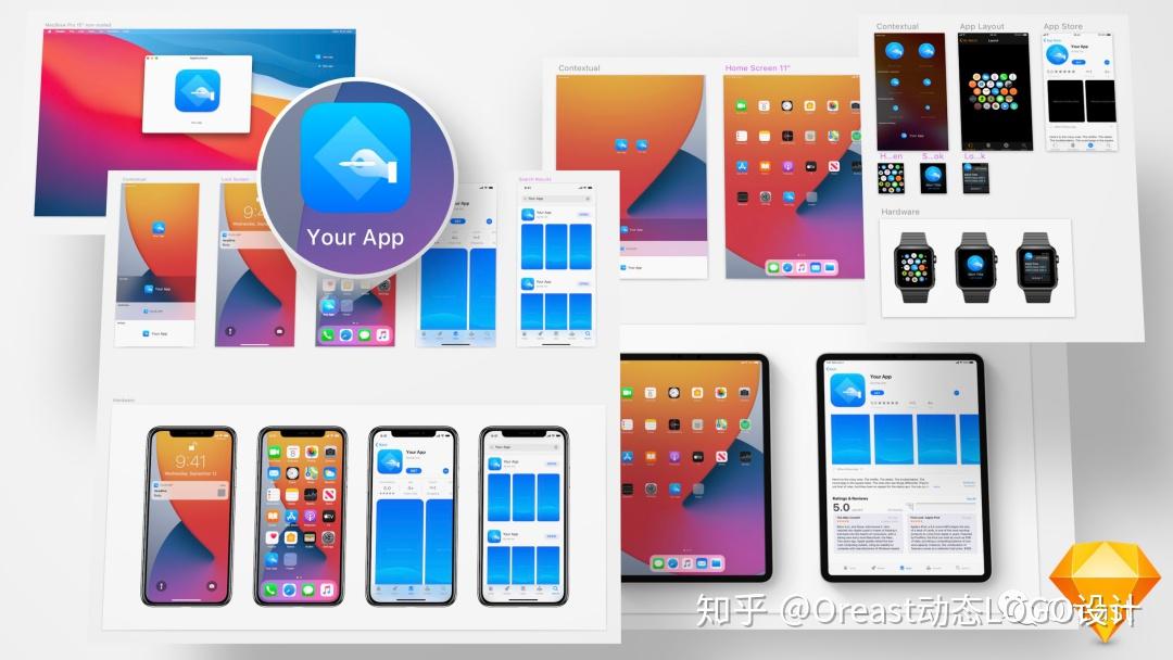 iOS14 App Icon应用图标规范设计模板 - 知乎