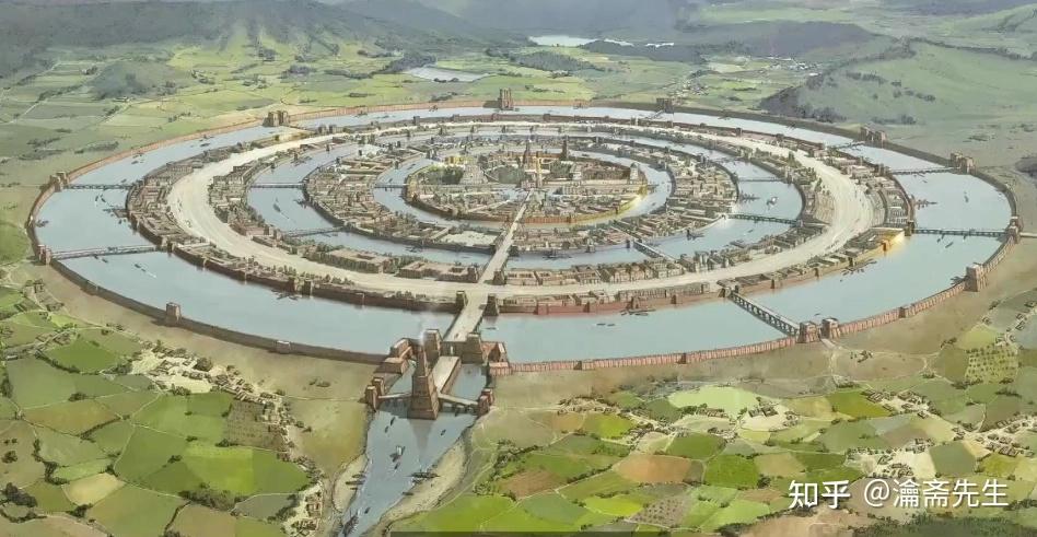古象雄首都琼隆银城和亚特兰蒂斯首都高度相似的同心圆放射状城市结构