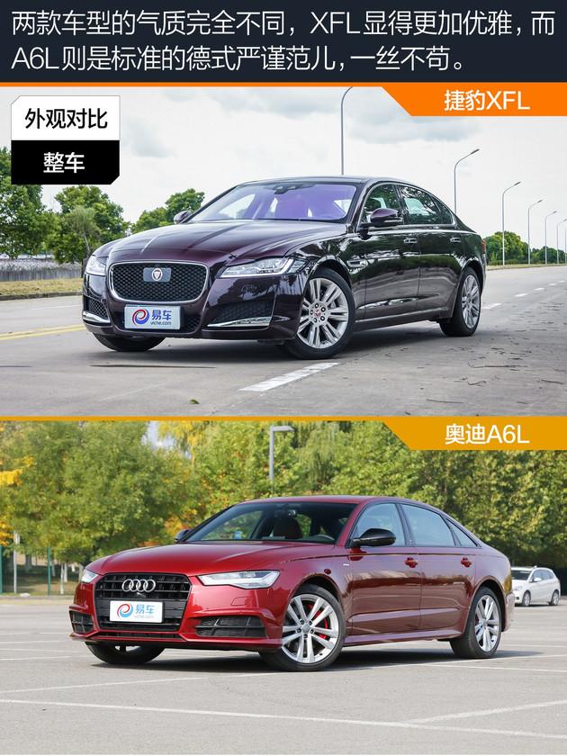 捷豹xfl对比奥迪a6l谁才是豪华中大型轿车明智之选