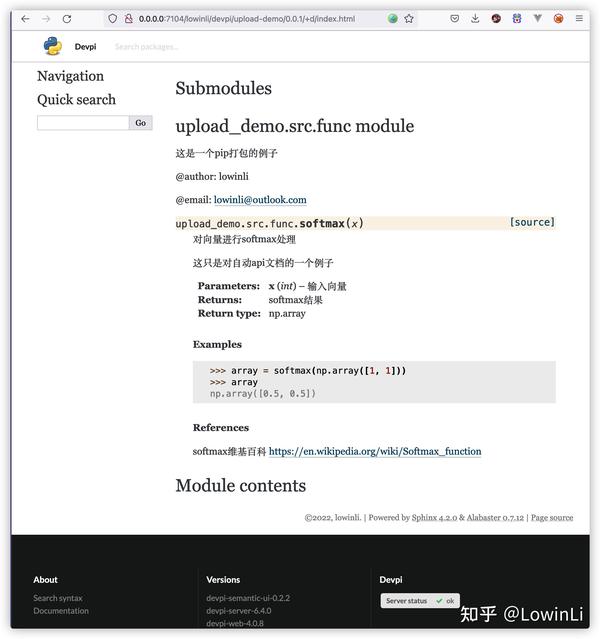 Docker devpi pypi 