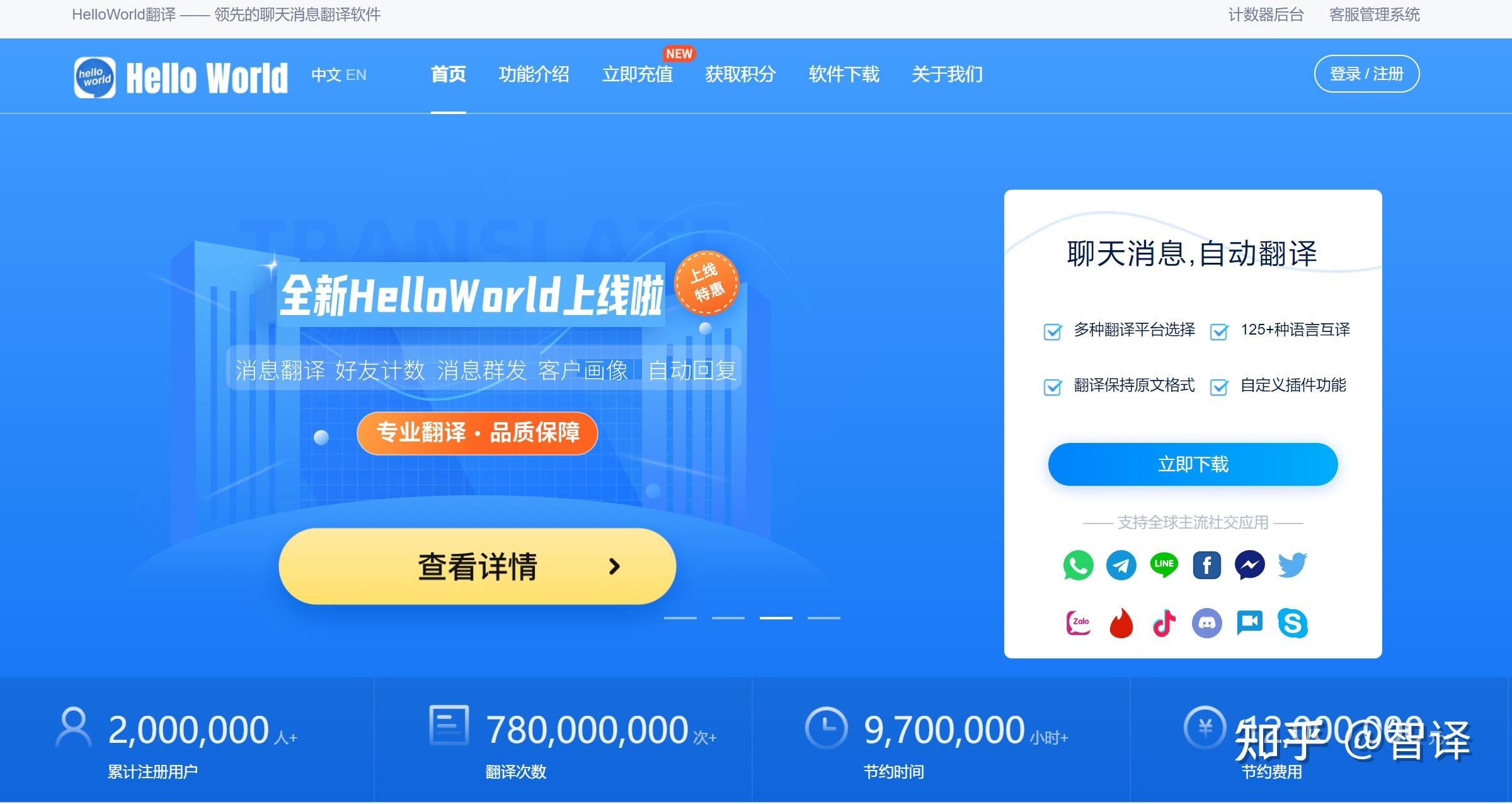 HelloWorld翻译软件，助力跨境企业出海聊天实时自动翻译解决客服语言难题！ - 知乎