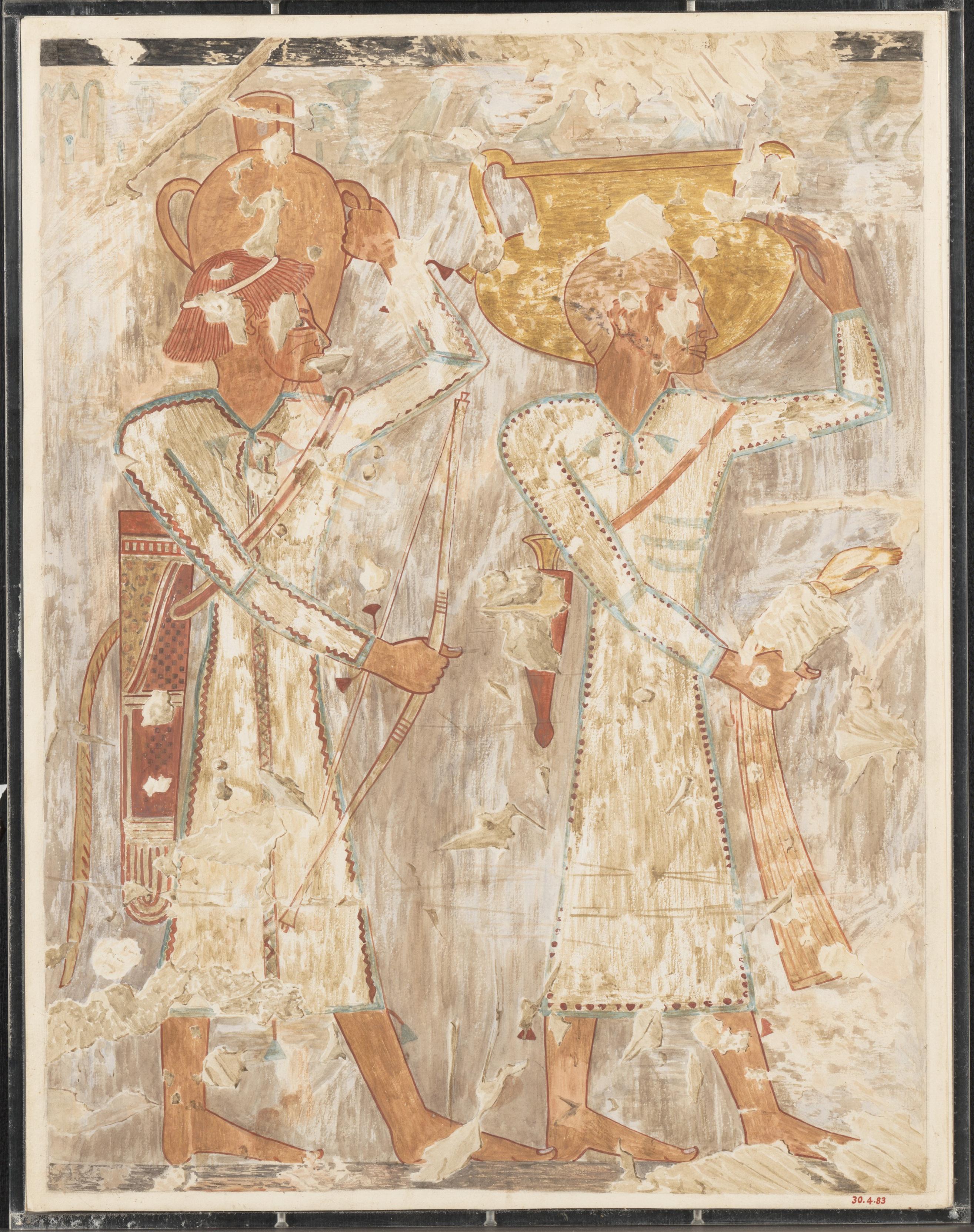 埃及贵族墓雷米尔rekhmire墓tt1001南方税收财源滚滚外国进贡熙熙攘攘