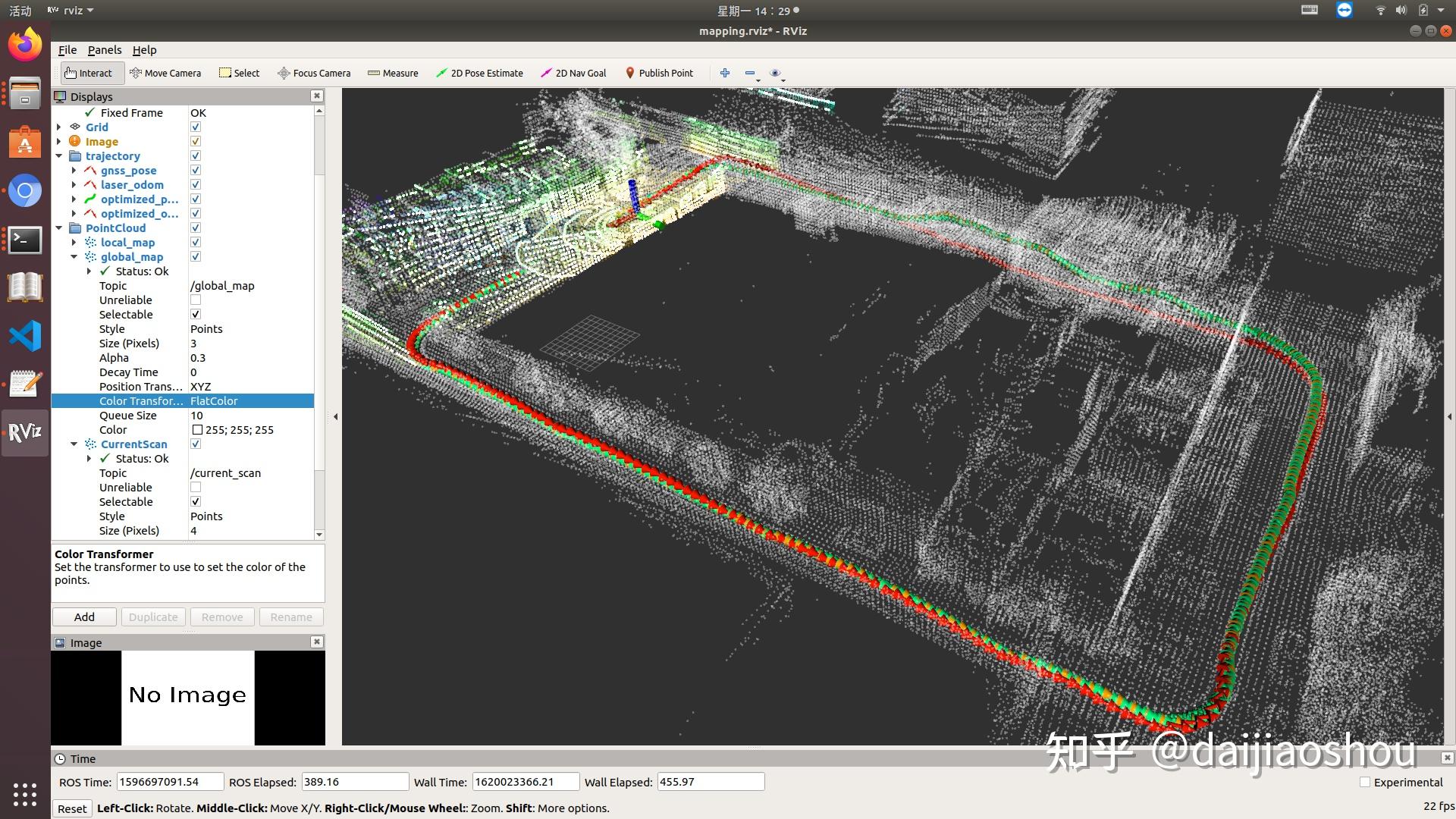 16线32线激光雷达slam的mapping效果对比