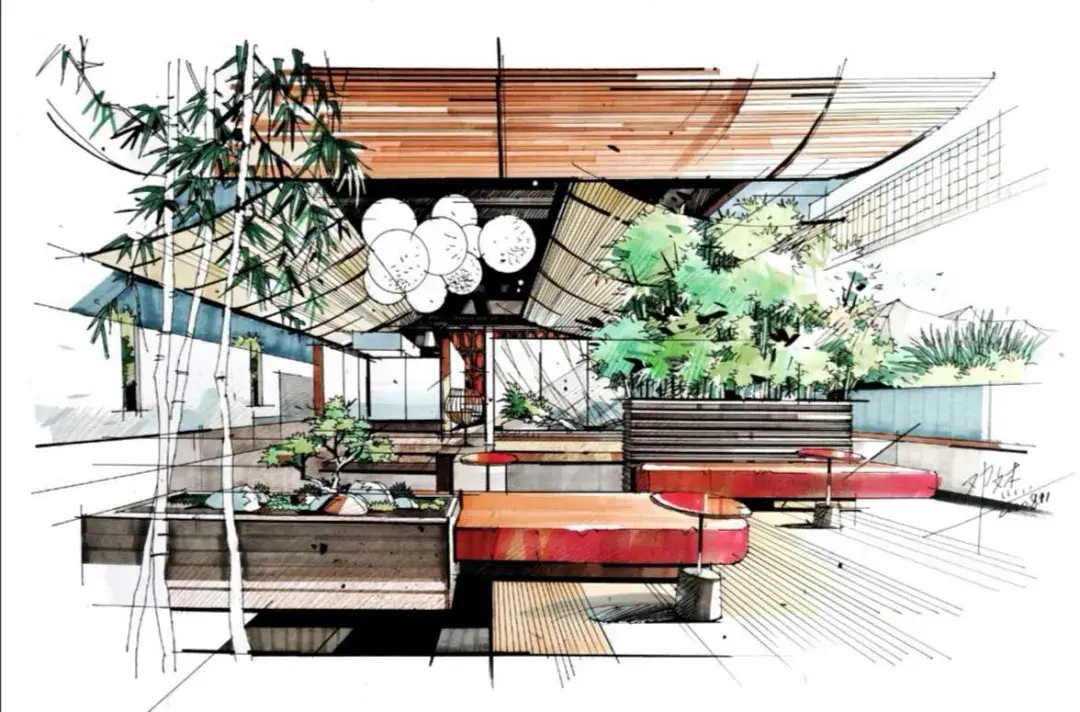 2021风暴手绘|精选60张室内手绘作品图集! - 知乎