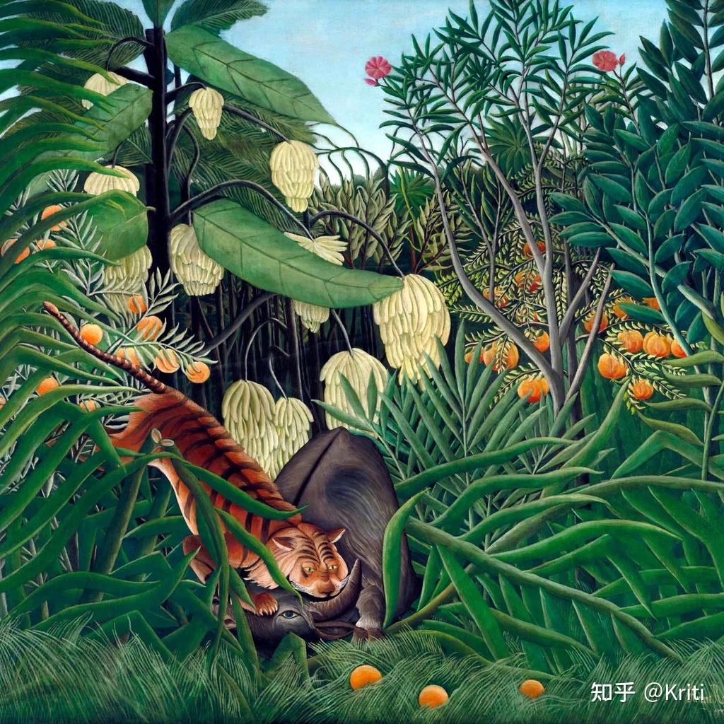 腕法国稚拙艺术大师亨利卢梭henrirousseau18441910