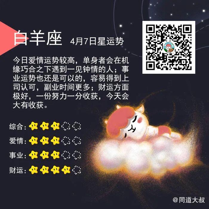 4月7日十二星座运势分析