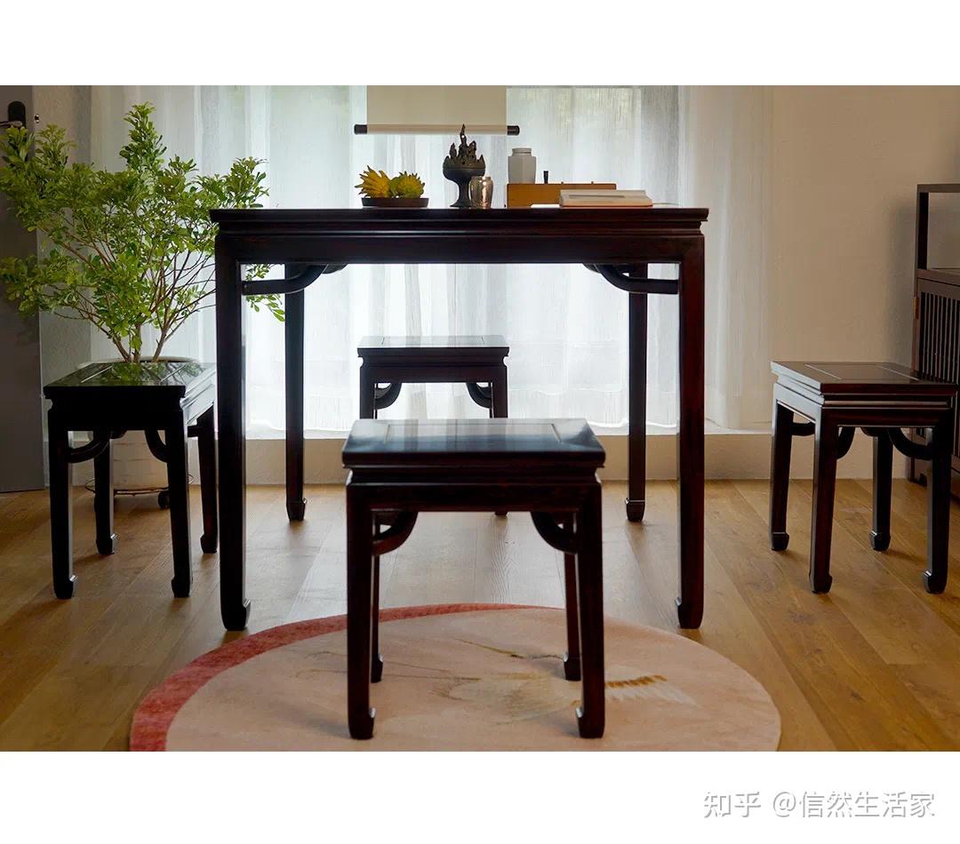 条纹乌木方桌-我的一方天地 - 知乎