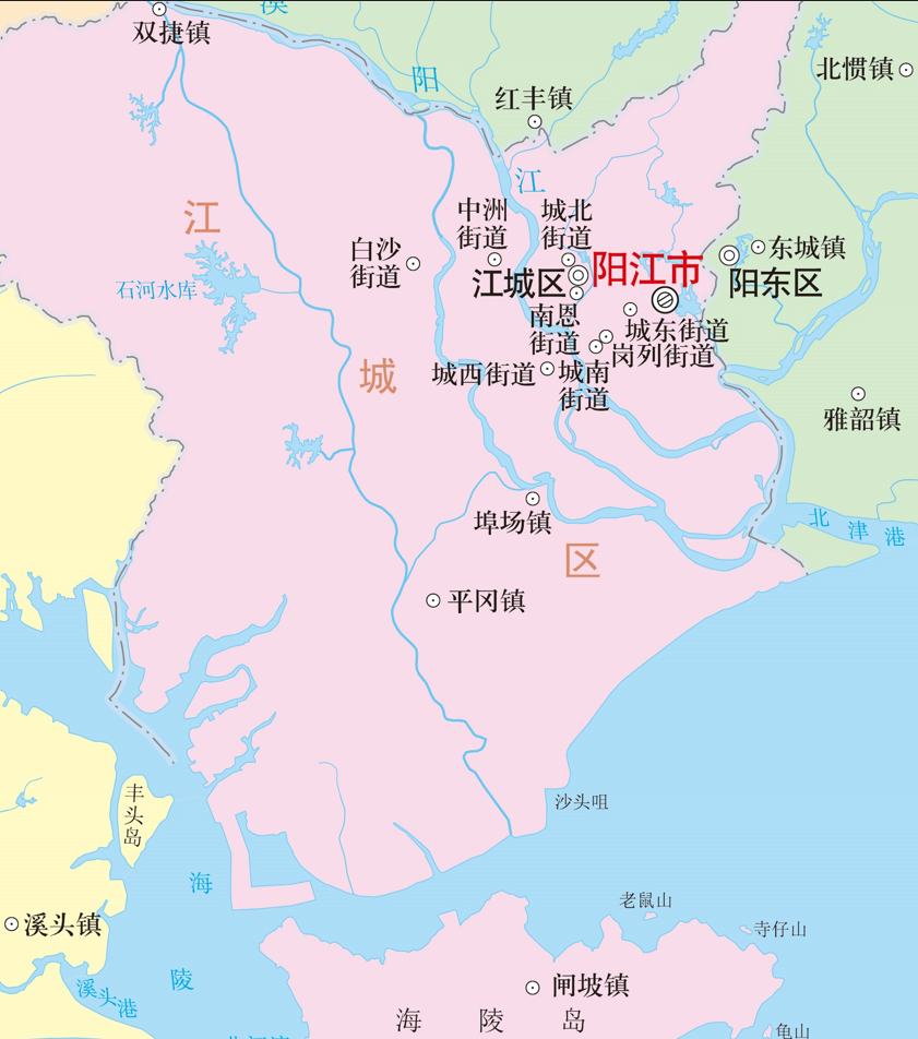 阳江市2023年高清行政地图 - 知乎