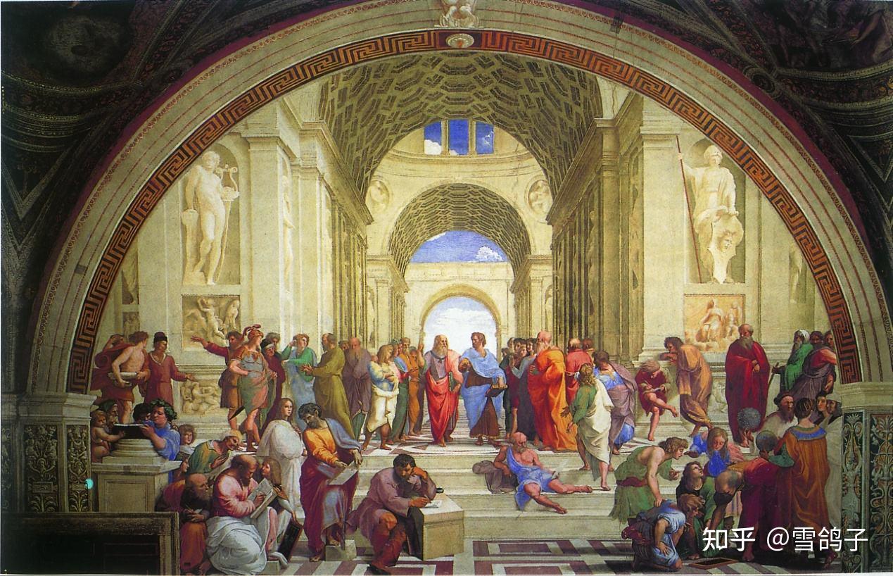名画赏析《雅典学院》 - 知乎