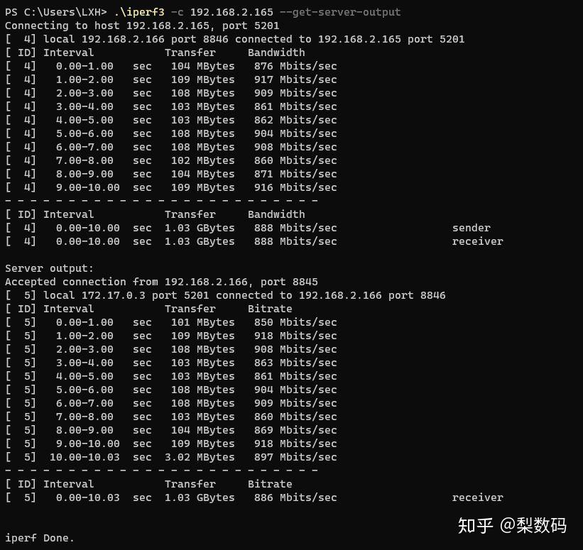 iPerf3 搭建局域网内部测速环境